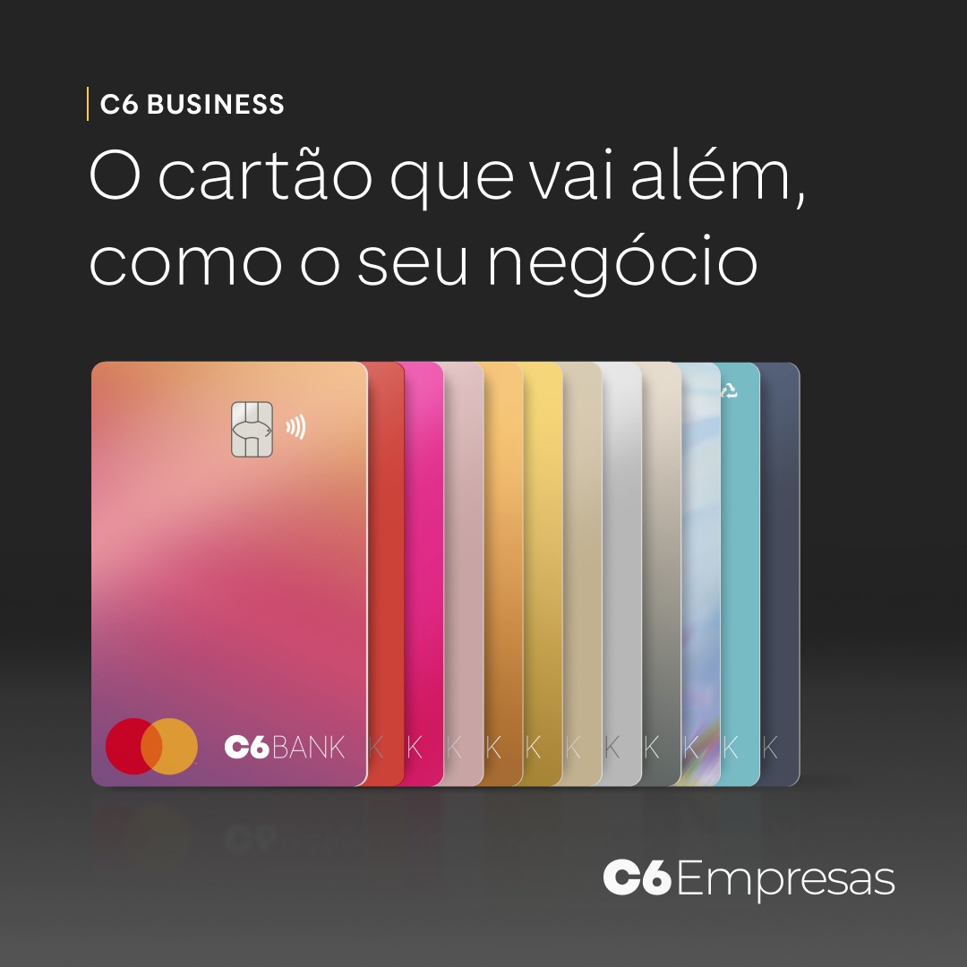 Cartão C6 Business — O cartão que vai além, como o seu negócio